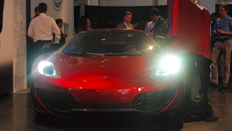 Illustration for article titled The McLaren 12C Spider Live At Classic Car Club Manhattan